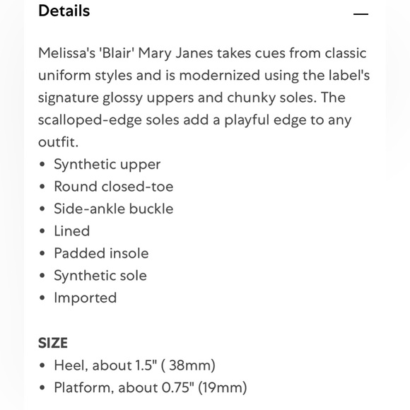 Melissa Black Patent Mary Jane Dress Shoes Size 6 - Picture 2 of 11